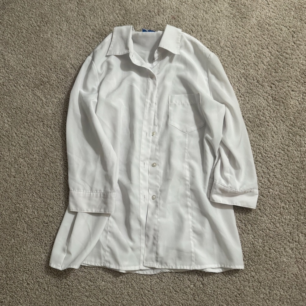 Vintage “Anna” 3/4 Sleeve Button-Up